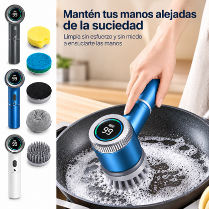 Cepillo de Limpieza Recargable con Pantalla LED